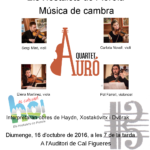 Concert dels Amics de la Música dels Hostalets de Pierola: Auró Quartet