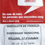 17 octubre. Donació de sang als Hostalets de Pierola