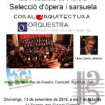 13 novembre. Concert Amics de la Música. Coral Arquitectura UPC