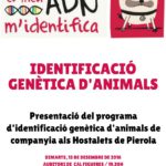 13 desembre. Presentació programa identificació genètica d'animals de companyia