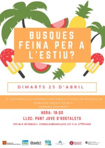 busques feina per a l'estiu baix