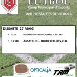 27 maig. Partit final de temporada C.F. Hostalets