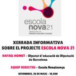 Xerrada sobre el projecte ‘Nova Escola 21’ als Hostalets de Pierola