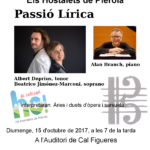 Nou concert dels Amics de la Música: ‘Passió Lírica’