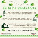 Alerta per fortes ventades aquest dilluns i dimarts
