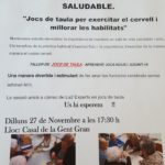 Cafè Tertúlia de la Gent Gran. Els Jocs de Taula