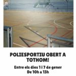 Poliesportiu obert a tothom!