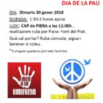 30 gener. Caminada Solidària del Dia de la Pau