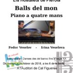 4 febrer. Concert Amics de la Música: Balls del món. Piano a 4 mans