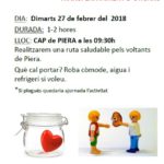 27 febrer. Caminada en favor dels transplantaments d'organs