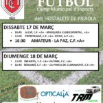 17-18 març. Club Futbol Hostalets. Lliga. Diferents categories