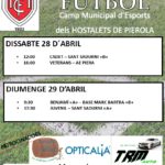 28-29 abril. Club Futbol Hostalets. Lliga. Diverses categories
