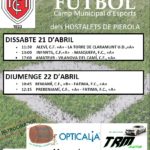 21-22 abril. Club Futbol Hostalets. Campionat de lliga