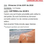 13 Juny. CAP Piera. Caminada contra el càncer de pell.