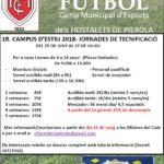 El Club Futbol Hostalets organitza unes jornades tècniques d’estiu