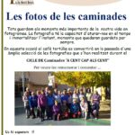 28 maig. Tertúlia amb refrigeri saludable: 'Les fotos de les caminades'