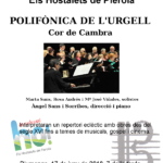 17 juny. Concert Amics de la Música. Polifònica de l'Urgell