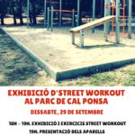 Taller d’exhibició d’Street WorkOut als Hostalets de Pierola
