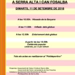 11 setembre. Diada Nacional a Serra Alta i Can Fosalba