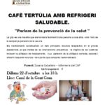 Les vacunes: nova tertúlia saludable al Casal de la Gent Gran