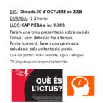 30 octubre. CAP Piera: Caminada Dia Internacional de l'Ictus