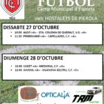 27-28 octubre. Club Futbol Hostalets. Partits de lliga. Diverses categories