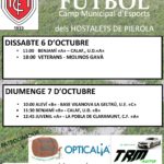 6-7 octubre. Club Futbol Hostalets. Campionat de Lliga