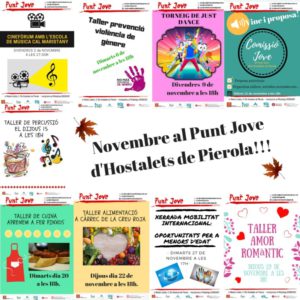 Activitats Novembre Punt Jove baix