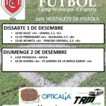 1-2 desembre. Club Futbol Hostalets. Partits de lliga