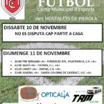 11 novembre. Club Futbol Hostalets. Lliga, diferents categories
