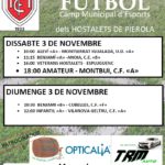 3-4 novembre. Club Futbol Hostalets. Lliga, diferents categories