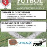 24-25 novembre. Club Futbol Hostalets. Partits de lliga