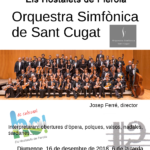 16 desembre. Nadal. Concert de Nadal amb l'Orquestra Simfònica de Sant Cugat