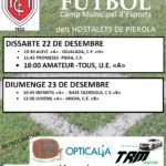 22-23 desembre. Club Futbol Hostalets. Partits de lliga.