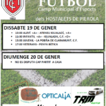 19-20 gener. Partits de futbol al camp d'esports municipal
