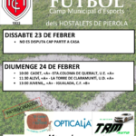 23 i 24 febrer. Partits de futbol al Camp Municipal d’Esports
