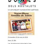 22 març. Pel·lícula: Maravillosa familia de Tokio