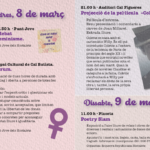8 i 9 març. Actes del Dia Internacional de les Dones