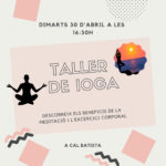 30 abril. Taller de ioga