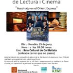 15 juny. Trobada Club de lectura i cinema