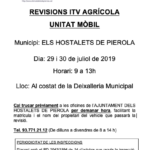 30 juliol. ITV Agrícola