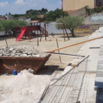 Obres a la plaça de les Oliveres