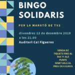 13 desembre. Sopar i bingo Marató TV3