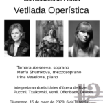 15 març. Vetllada operística (suspès)