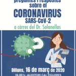 16 març. Xerrada sobre el coronavirus (suspès)