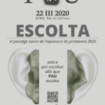 22 març. Pau Escolta: Equinocci primavera 2020 (suspès)