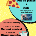 7 març. Vermut musical i bingo