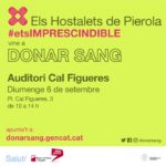 6 setembre. Acapte de sang