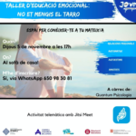 5 novembre. Taller educació emocional