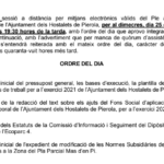 25 novembre. Ple Extraordinari